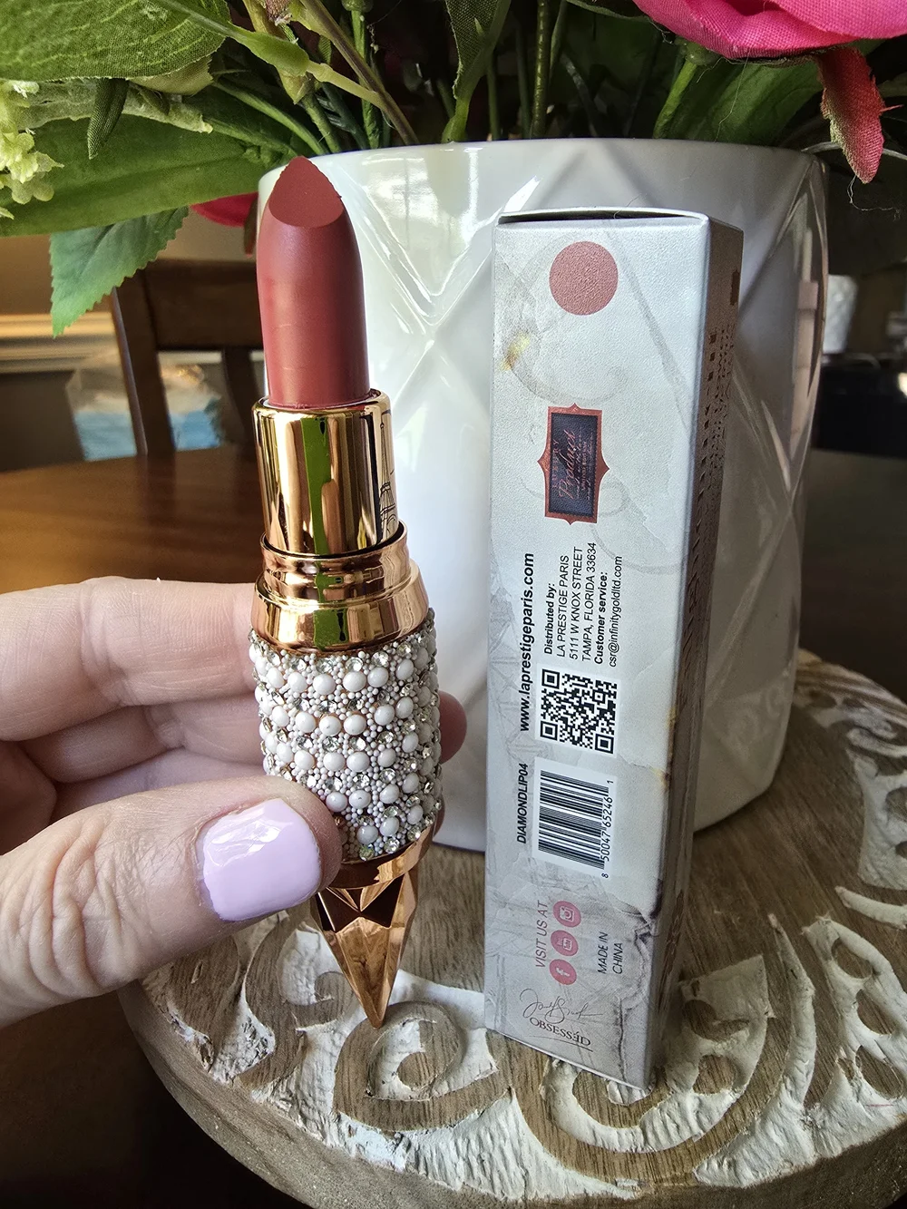 Enlightenment - Velvet Lipstick With Beautiful Holder.